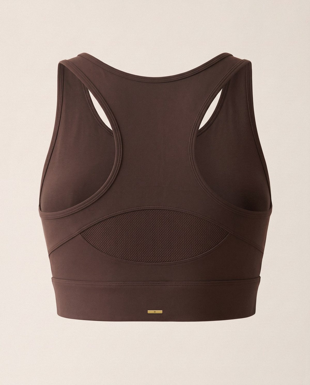 Forme Longline Bra, back — the Arc and vent knit